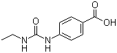structure of CAS# 23754-41-8, 1-(4-Carboxyphenyl)-3-ethylurea