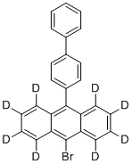 CAS 登录号：2377545-67-8, 9-([1,1'-联苯]-4-基)-10-溴-1,2,3,4,5,6,7,8-八氘代蒽
