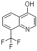 structure of CAS# 23779-96-6, 8-(三氟甲基)-4-羟基喹啉