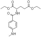 CAS # 2378-95-2, Diethyl N-[4-(methylamino)benzoyl]-L-glutamate, Diethyl N-(p-N-methylaminobenzoyl)glutamate, N-(p-Methylaminobenzoyl)glutamic acid diethyl ester