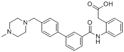 structure of CAS# 2380230-73-7, 2-[2-[[3-[4-[(4-甲基哌嗪-1-基)甲基]苯基]苯基]羰基氨基]苯基]乙酸