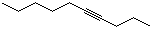 structure of CAS# 2384-86-3, 4-癸炔