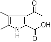 structure of CAS# 2386-33-6, 3-乙酰基-4,5-二甲基-1H-吡咯-2-羧酸