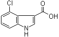 structure of CAS# 23872-36-8, 4-氯-1H-吲哚-3-羧酸