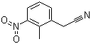 structure of CAS# 23876-14-4, 2-甲基-3-硝基苯乙腈