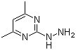 structure of CAS# 23906-13-0, 2-Hydrazino-4,6-dimethylpyrimidine