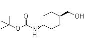 CAS # 239074-29-4, (trans-4-Hydroxymethylcyclohexyl)carbamic acid tert-butyl ester, tert-Butyl trans-4-(hydroxymethyl)cyclohexylcarbamate, trans-4-(tert-Butoxycarbonylamino)cyclohexane-1-methanol, trans-N-[4-(Hydroxymethyl)cyclohexyl]carbamic acid tert-butyl ester