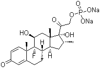 structure of CAS# 2392-39-4, Dexamethasone 21-phosphate disodium salt