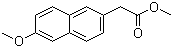 structure of CAS# 23981-48-8, 6-甲氧基-2-萘乙酸甲酯