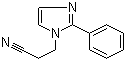 structure of CAS# 23996-12-5, 1-氰乙基-2-苯基咪唑