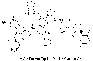 CAS # 240116-21-6, L-Seryl-L-prolyl-L-arginyl-L-tryptophyl-L-tryptophyl-L-prolyl-L-threonyl-L-cysteinyl-L-leucine