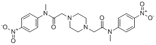 CAS # 2410649-54-4, Nintedanib Impurity 28, 2,2'-(Piperazine-1,4-diyl)bis(N-methyl-N-(4-nitrophenyl)acetamide) (Nintedanib Impurity)