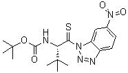 CAS 登录号：242483-79-0, [(1S)-2,2-二甲基-1-[(6-硝基-1H-苯并三唑-1-基)硫代甲酰基]丙基]氨基甲酸叔丁酯