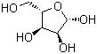 structure of CAS# 24259-59-4, L-核糖
