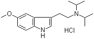 structure of CAS# 2426-63-3, 5-甲氧基-N,N-二异丙基色胺盐酸盐