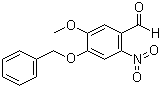 structure of CAS# 2426-84-8, 4-(苄氧基)-5-甲氧基-2-硝基苯甲醛