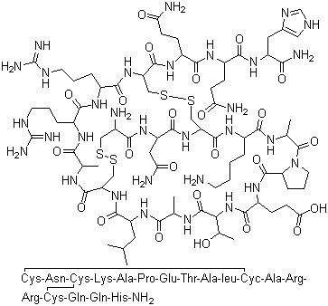 蜂毒明肽分子结构 (CAS 24345-16-2)
