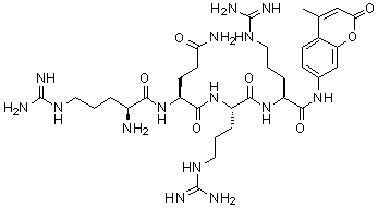 CAS # 243466-39-9, L-Arginyl-L-glutaminyl-L-arginyl-N-(4-methyl-2-oxo-2H-1-benzopyran-7-yl)-L-argininamide