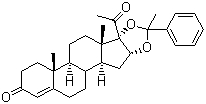 CAS 登录号：24356-94-3, 苯甲孕酮, 醋苯阿尔孕酮, 阿尔孕酮乙酰苯环缩酮, 双羟孕酮缩苯乙酮, 16alpha,17alpha-二羟基孕甾-4-烯-3,20-二酮-16,17-苯乙酮缩酮