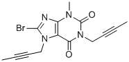 structure of CAS# 2436762-89-7, 8-Bromo-1,7-di(but-2-yn-1-yl)-3-methyl-3,7-dihydro-1H-purine-2,6-dione