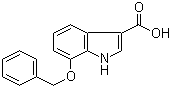 structure of CAS# 24370-75-0, 7-Benzyloxy-1H-indole-3-carboxylic acid