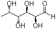 structure of CAS# 2438-80-4, L-(-)-岩藻糖