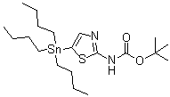 structure of CAS# 243972-26-1, [5-(三丁基锡烷基)噻唑-2-基]氨基甲酸叔丁酯