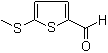 structure of CAS# 24445-35-0, 2-(Methylthio)thiophene-5-carboxaldehyde