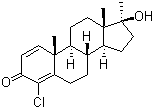 structure of CAS# 2446-23-3, 4-Chlorodehydromethyltestosterone