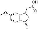 structure of CAS# 24467-92-3, 5-Methoxy-1-indanone-3-acetic acid