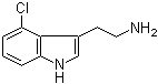 CAS # 2447-16-7, 4-Chlorotryptamine, 2-(4-Chloro-1H-indol-3-yl)ethanamine