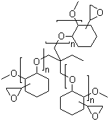 CAS 登录号：244772-00-7, 脂环族环氧树脂, 聚[(2-环氧乙烷基)-1,2-环己二醇] 2-乙基-2-(羟甲基)-1,3-丙二醇醚 (3:1)