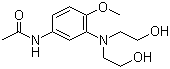 structure of CAS# 24530-67-4, N-[3-[双(2-羟乙基)氨基]-4-甲氧基苯基]乙酰胺