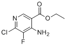 structure of CAS# 2454397-74-9, Ethyl 4-amino-6-chloro-5-fluoronicotinate
