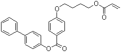 CAS 登录号：245760-39-8, 4-[4-[(1-氧代-2-丙烯基)氧基]丁氧基]-苯甲酸 联苯-4-基酯