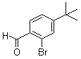 CAS # 246139-77-5, 2-Bromo-4-tert-butylbenzaldehyde, 2-Bromo-4-(1,1-dimethylethyl)-benzaldehyde, 4-(tert-Butyl)-2-bromobenzaldehyde