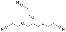 structure of CAS# 2465-93-2, 1,2,3-三(2-氰基乙氧基)丙烷