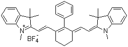 CAS # 246517-73-7, 1,3,3-Trimethyl-2-((E)-2-(2-phenyl-3-[(E)-2-(1,3,3-trimethyl-1,3-dihydro-2H-indol-2-ylidene)ethylidene]-1-cyclohexen-1-yl)ethenyl)-3H-indolium tetrafluoroborate