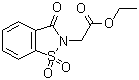 structure of CAS# 24683-20-3, 3-氧代-1,2-苯并异噻唑啉-2-乙酸乙酯 1,1-二氧化物