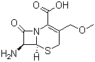 CAS # 24701-69-7, 7-AMCA, 7-Amino-3-methoxymethyl-3-cephem-4-carboxylic acid, 7-Amino-3-(methoxymethyl)-8-oxo-5-thia-1-azabicyclo[4.2.0]oct-2-ene-2-carboxylic acid