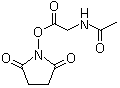 structure of CAS# 24715-24-0, Acetylglycine N-hydroxysuccinimide ester