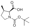 CAS # 247219-81-4, cis-1-Boc-3-methyl-pyrrolidine-2-carboxylic acid, (2S,3R)-3-methyl-1-[(2-methylpropan-2-yl)oxycarbonyl]pyrrolidine-2-carboxylic acid