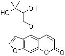 CAS 登录号：24724-52-5, 水合氧化前胡素, 5-(2,3-二羟基-3-甲基丁氧基)补骨脂素