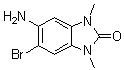 structure of CAS# 24786-52-5, 5-氨基-6-溴-1,3-二氢-1,3-二甲基-2H-苯并咪唑-2-酮