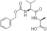structure of CAS# 24787-89-1, Carbobenzoxy-L-valyl-L-alanine