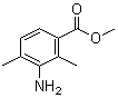 structure of CAS# 24812-89-3, 3-Amino-2,4-dimethylbenzoic acid methyl ester
