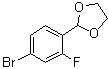 structure of CAS# 248270-23-7, 2-(4-溴-2-氟苯基)-[1,3]二氧杂环戊烷