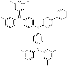 CAS # 249609-49-2, N-[1,1'-Biphenyl]-4-yl-N-[4-[bis(3,5-dimethylphenyl)amino]phenyl]-N',N'-bis(3,5-dimethylphenyl)-1,4-benzenediamine
