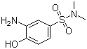 structure of CAS# 24962-75-2, N-N-二甲基-3-氨基-4-羟基-1-苯磺酰胺