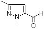 structure of CAS# 25016-09-5, 1,3-Dimethyl-1H-pyrazole-5-carbaldehyde
